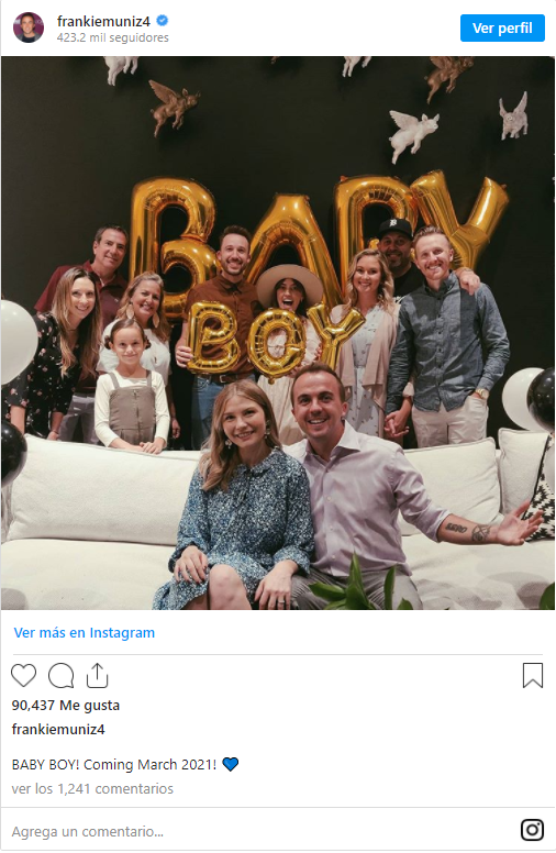 Frankie Muniz, conocido por su papel como Malcom, afirmo que tendrá un hijo barón y los fans siguieren llamar a ese niño Malcom