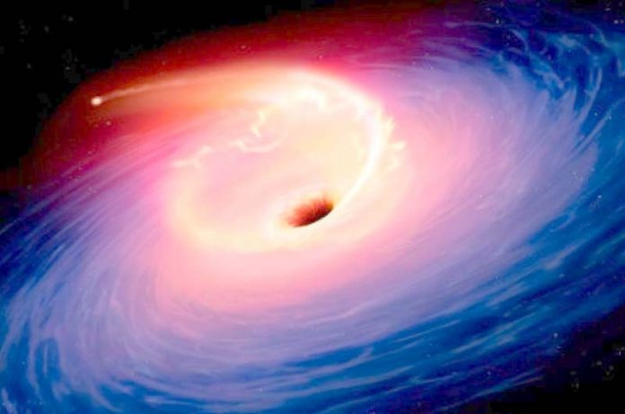 Un agujero negro supermasivo es detectado en movimiento