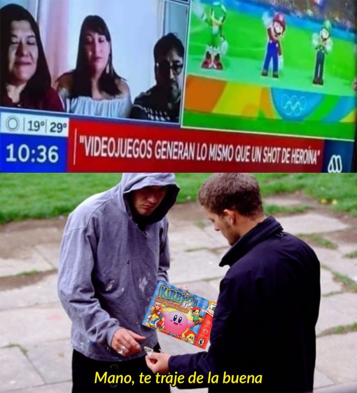 MEME VIDEOJUEGO LOS JUEGOS SON DROGA