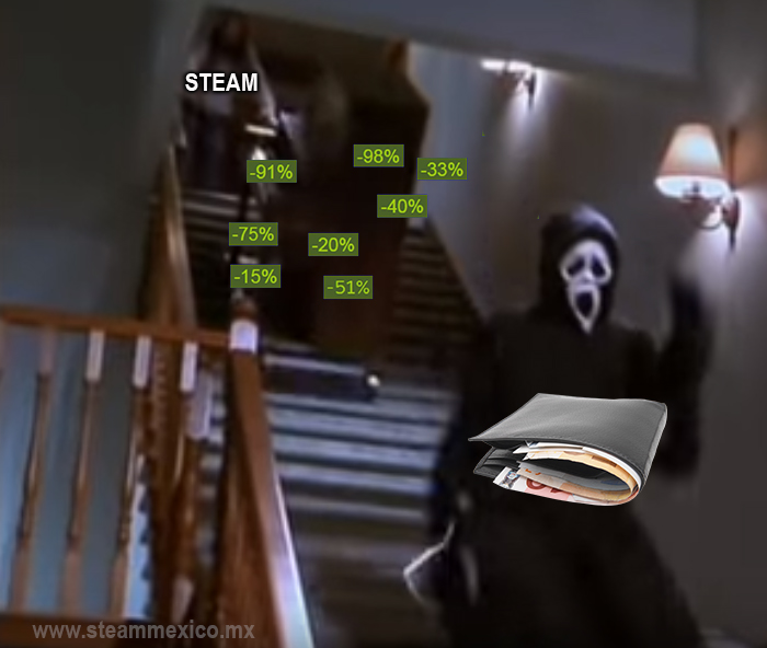 MEME VIDEOJUEGO REBAJAS DE STEAM SCARY MOVIE