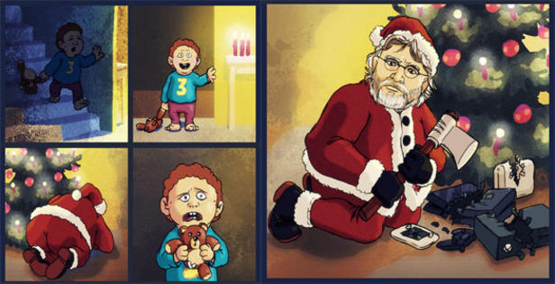 MEME VIDEOJUEGO STEAM GABE NEWELL FELIZ NAVIDAD 