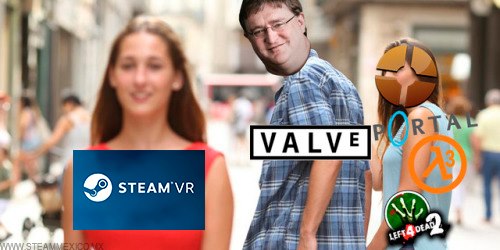 MEME VIDEOJUEGO STEAM GABE NEWELL