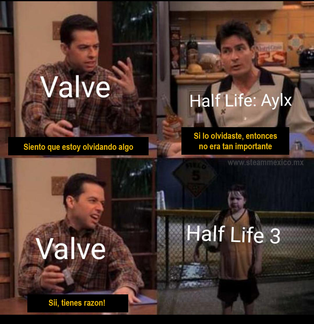 MEME VIDEOJUEGO STEAM HALF-LIFE ALYX ¿OLVIDASTE ALGO? NO