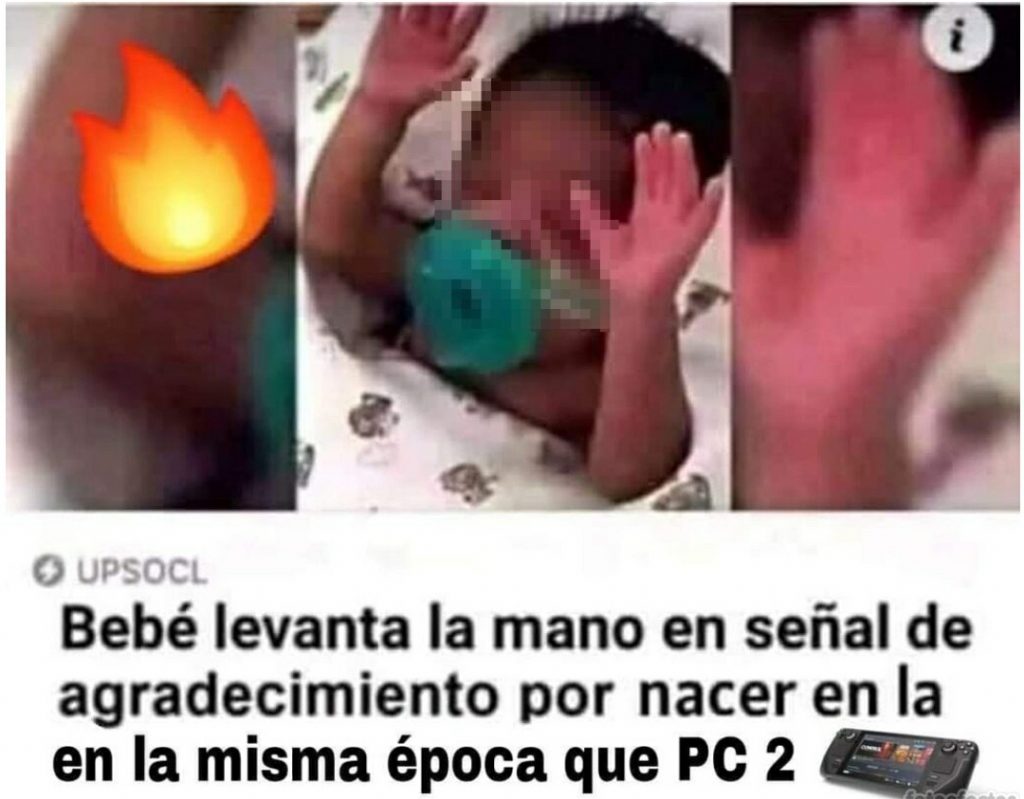 MEME VIDEOJUEGOS BEBE AGRADECE POR NACER EN LA MISMA EPOCA DEL PC 2