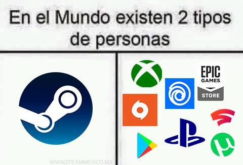 MEME VIDEOJUEGOS STEAM EXISTEN 2 TIPOS DE PERSONAS