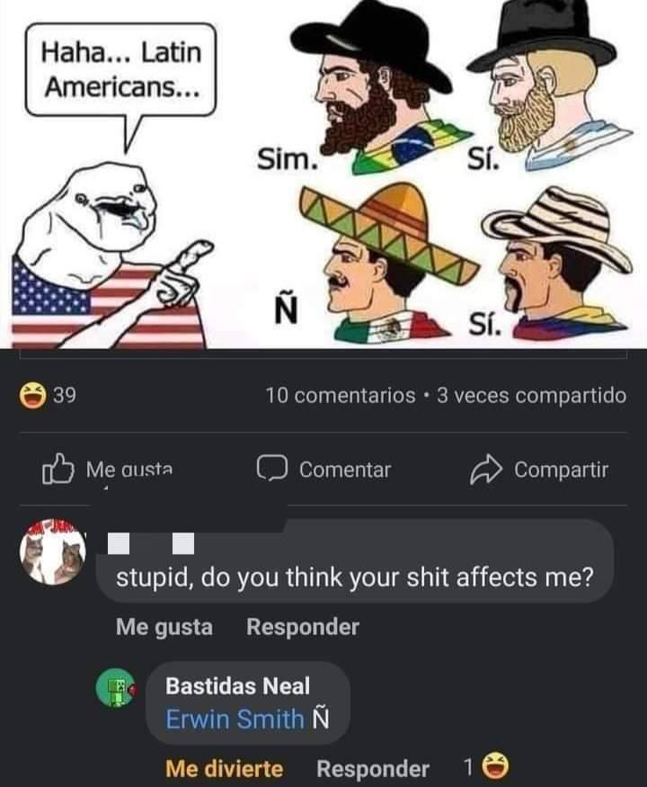 MEMES CHISTOSOS LATINOS VD AMERICANOS