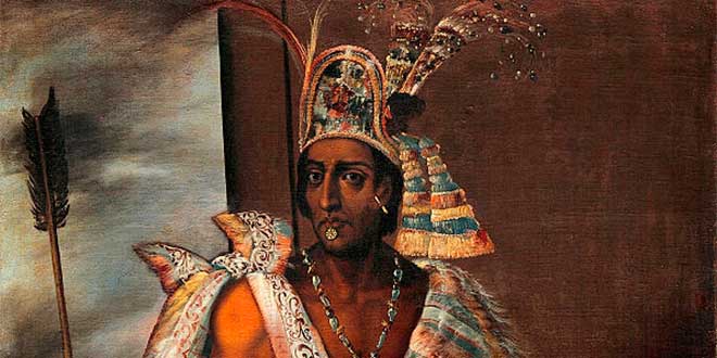 Emperador del Imperio Azteca Moctezuma II 