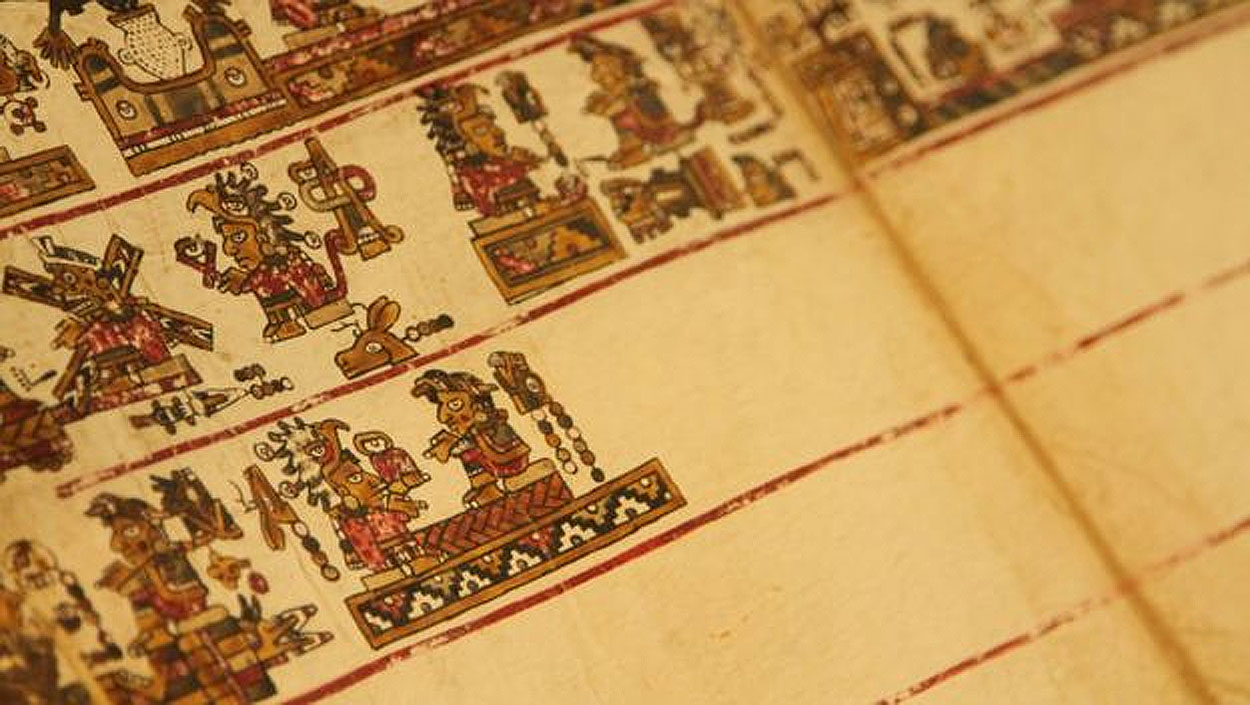 Revelan los secretos escondidos bajo sus paginas Códice de Selden, uno de los 5 libros que nos ilustran la civilización Mixteca