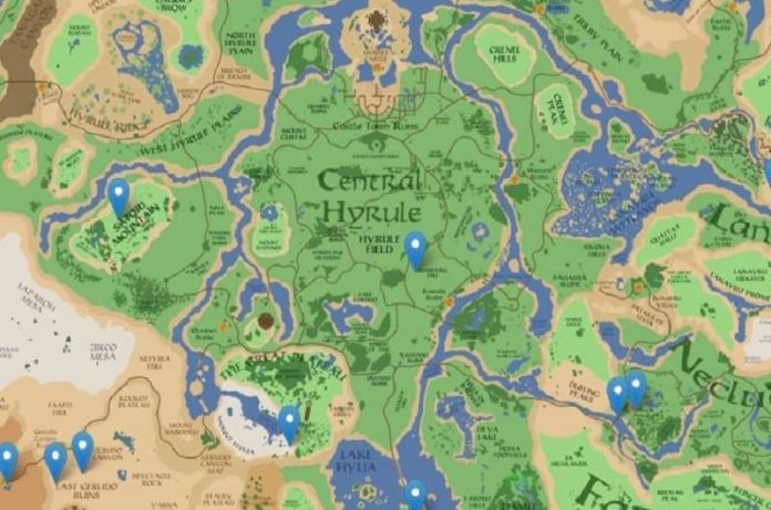Zelda Breath of the Wild, fan crea propio Google Maps pero para el juego