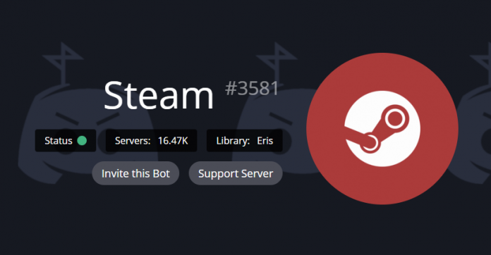 Steam#3581 es un bot de búsqueda de perfiles y juegos para Discord. Permite a los usuarios buscar sus perfiles de Steam (u otros)