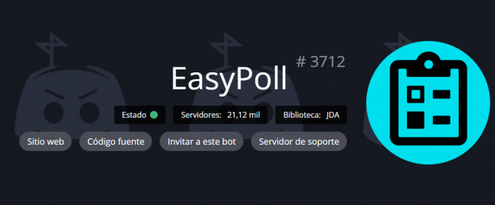 Con EasyPoll#3712, un Discord Poll Bot, puede crear encuestas fácilmente y sus miembros pueden votar haciendo clic en una reacción