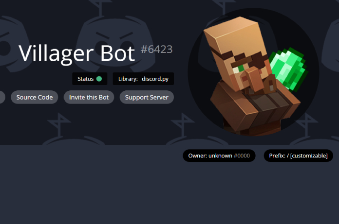 El bot de discord Villager Bot#6423 tiene una capacidad para generar pixel art de Minecraft a partir de imágenes enviadas en el chat