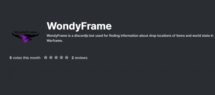 WondyFrame#5205 no tiene funciones o comandos sofisticados. Hace una cosa y es brindarle la información que necesita rápidamente