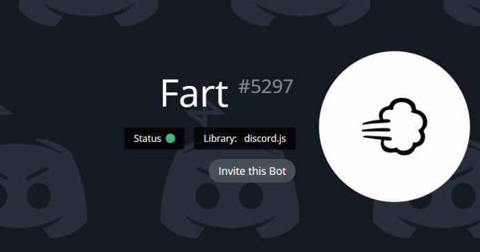Fart#5297 es simplemente el robot más inútil que existe. Solo existe por una razón y es para molestar a los miembros del gremio con pedos húmedos