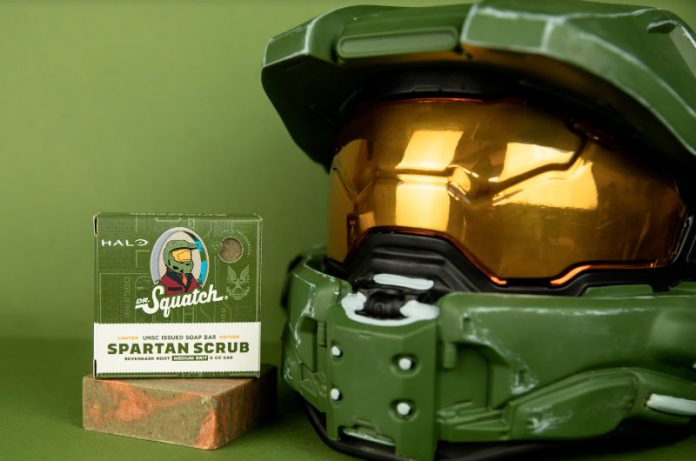 Dr. Squatch se alía con Microsoft para lanzar un jabón inspirado en el Master Chief y el universo de Halo.